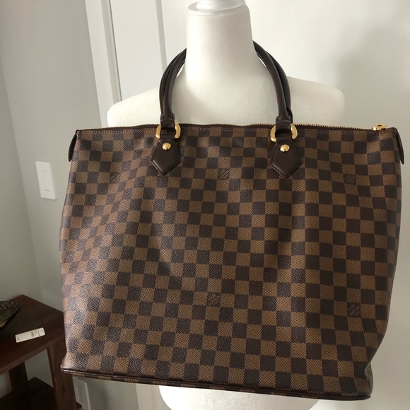 Louis Vuitton Brown Checkered Tote - Picture 3 of 16